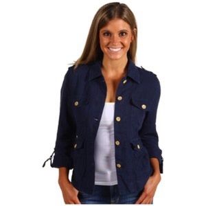 Lucky Brand Linen Military Jacket