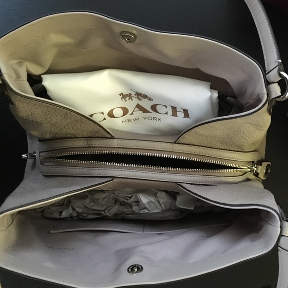 Coach Grey Birch Edie leather shoulder bag NWT - Picture 3 of 5