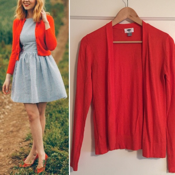 Old Navy Sweaters - ❤bright red cardigan