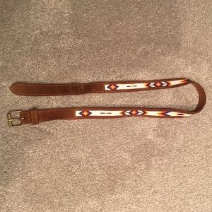 Streets Ahed Genuine Leather Beaded Belt (size s)