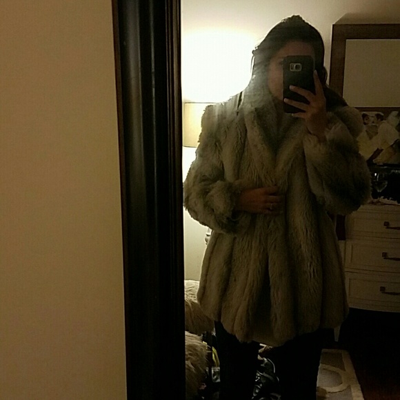 Faux fur coat