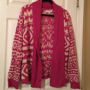Pink & Cream Sweater