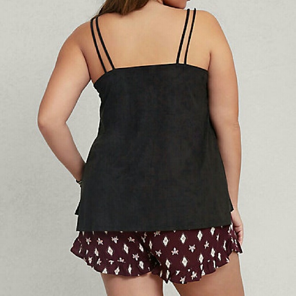 Suede Strappy Top - Picture 2 of 3