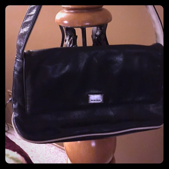 PERLINA black shoulder bag