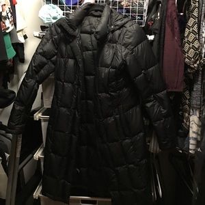 North face black winter coat