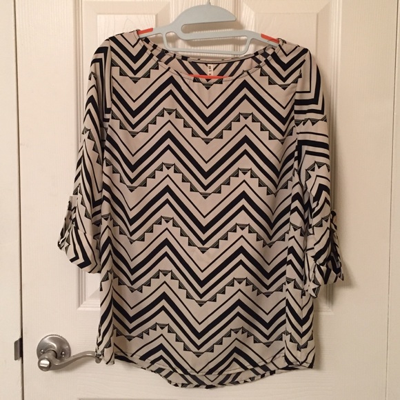 3/4 sleeve silk blouse