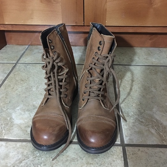 Steve Madden Troopa 2.0 boots in Cognac