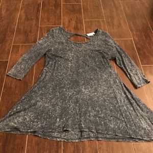 Navy top with keyhole back