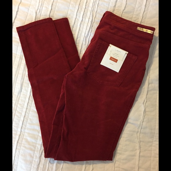 Pilcro Serif Cords Washed Rust Color