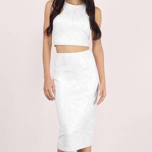 Crop top and pencil skirt