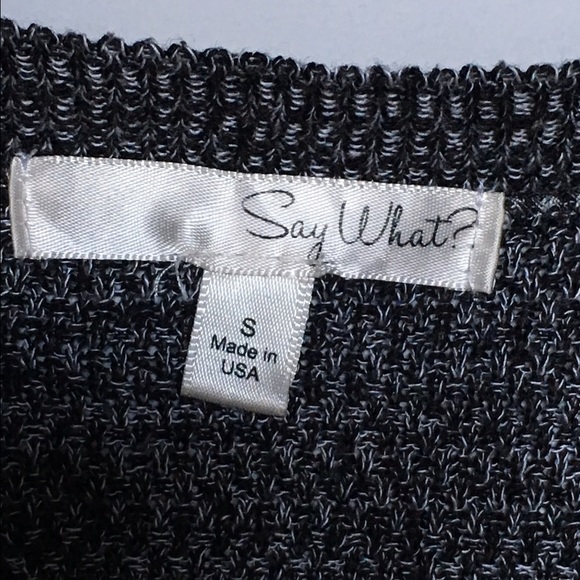 Geometric knit cropped sweater - Picture 2 of 3