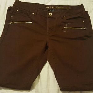 Deep Plum Skinny Jeans