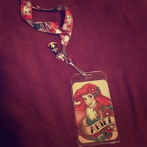 Ariel little mermaid hot topic lanyard