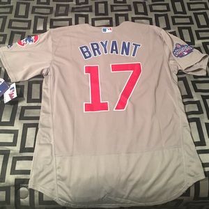 Kris Bryant stitched World Series Jersey!