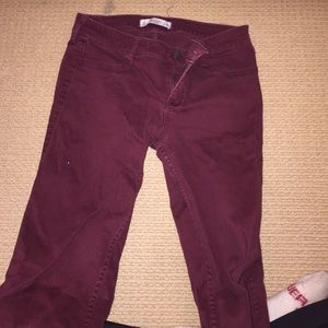 PRICE NEGOTIABLE Abercrombie maroon pants