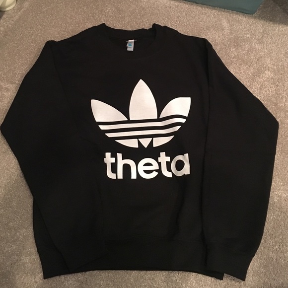 Size Small THETA ADIDAS black sweatshirt