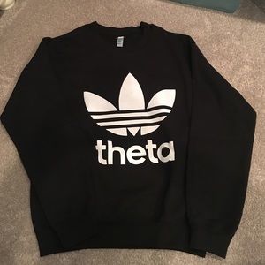 Size Small THETA ADIDAS black sweatshirt