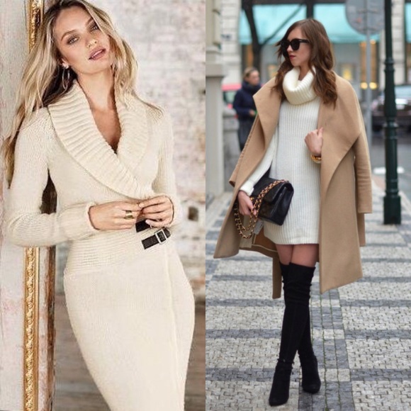 Cream Sweater Dress