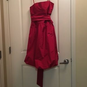 Red BCBG dress