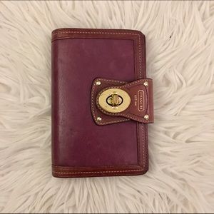 Coach Leather Day Planner