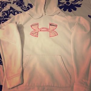 Women's white UA Storm Hoodie