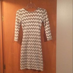 Gray and silver dress, size 3/4 in juniors