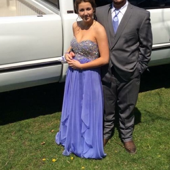Periwinkle Sherri Hill Prom Gown