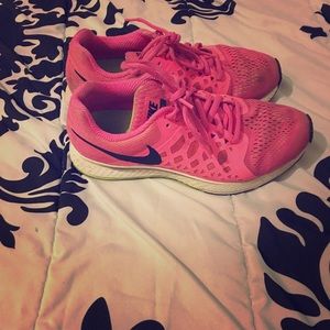 Pink Nike Zoom Pegasus worn