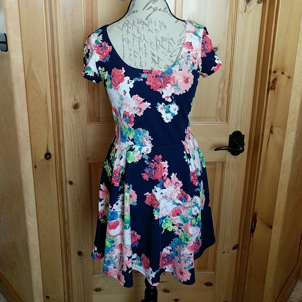 Bright and cheery floral dress
