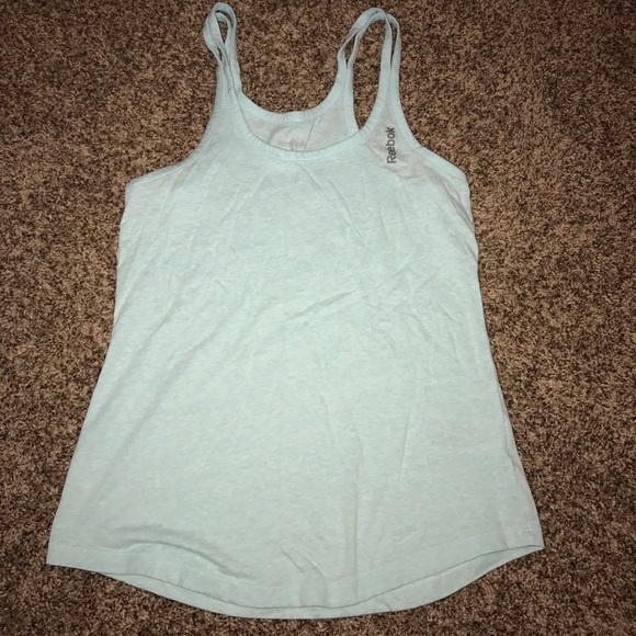 Light blue reebok tank top