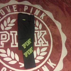 VS Pink workout leggings, size small