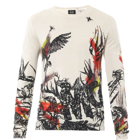 Alexander McQueen toxic print men's sweater