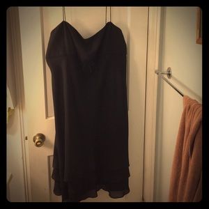 Black spaghetti strap dress