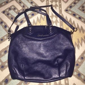 Authentic Navy Blue Coach Purse---large!