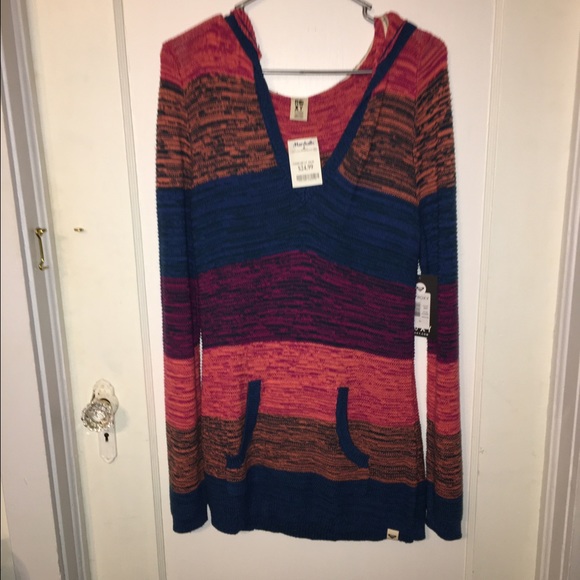 Colorful hooded sweater