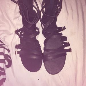 Black sandals