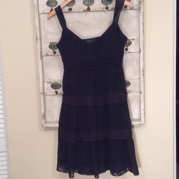 BCBG Maxazria black SILK dress