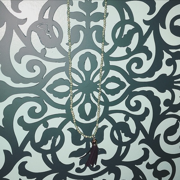 Cute Teal beaded necklace