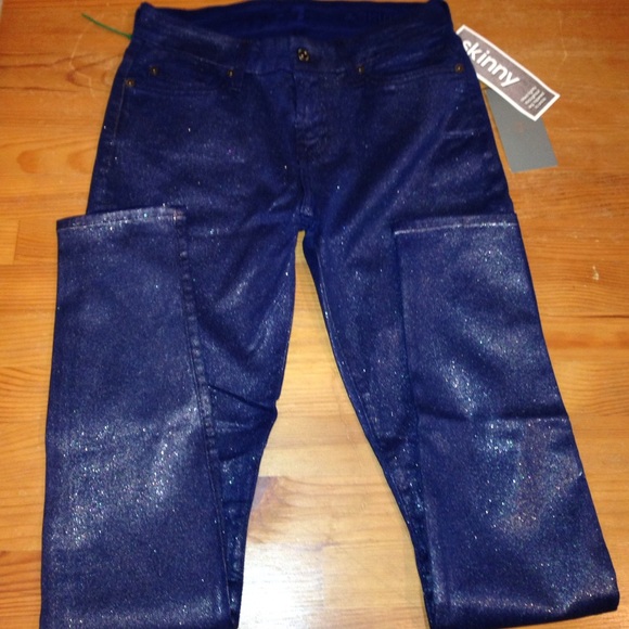New 7 For All ManKind The Skinny Glitter Jeans 26