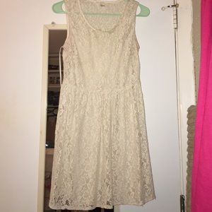 Cream lace dress