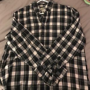 Llbean large classic flannel