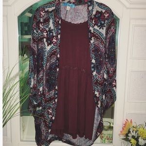 cute patterned Francesca's kimono