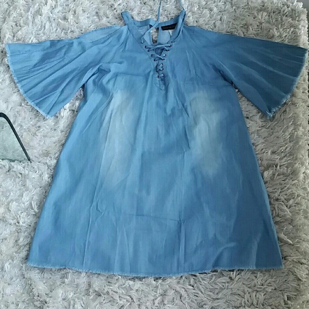 HPCold-shoulder DENIM - Picture 3 of 3