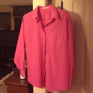 Pink wrinkle free shirt - Size 18