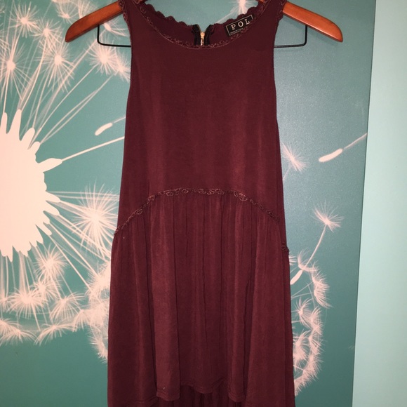 POL classic tank with lace trim