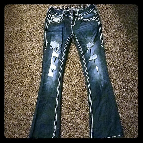 Size 25 boot distressed rock revivals