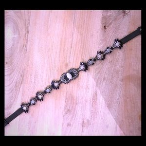 Anthropologie Beaded Stretch Belt