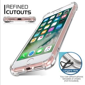 NEVER BEEN USED. Crystal clear iPhone 7 plus case
