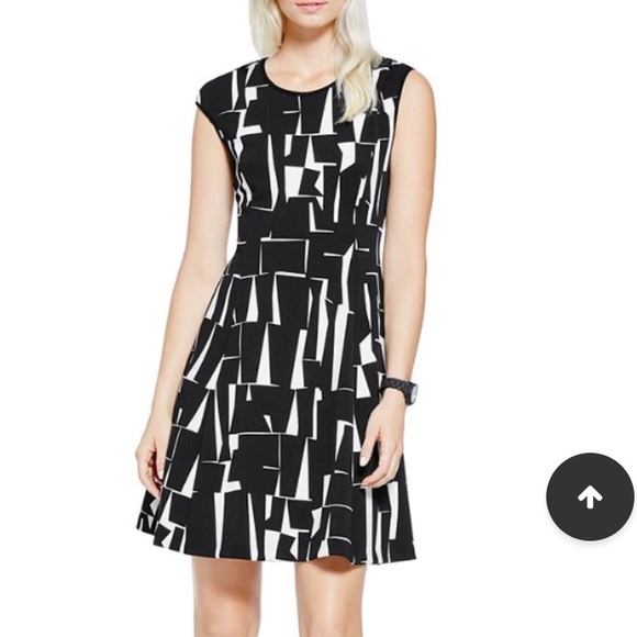Vince Camuto Graphic Forms Scuba Dress