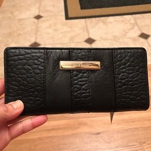 Cole Haan Black Slim Fold Wallet. LIKE NEW